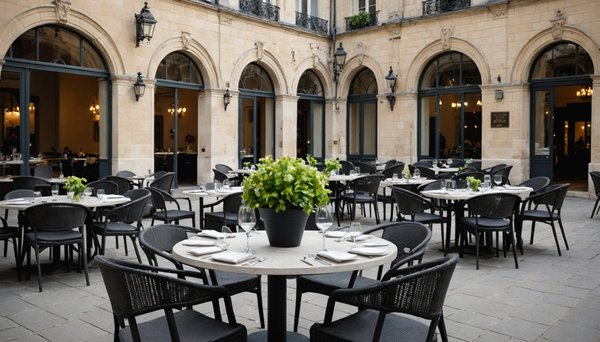 Réservez votre table en terrasse à l'atrium à reims !